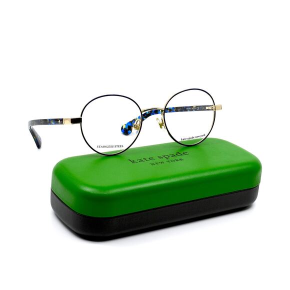NEW KATE SPADE MARCIANN LKS BLUE GOLD AUTHENTIC EYEGLASSES FRAME - Picture 7 of 12